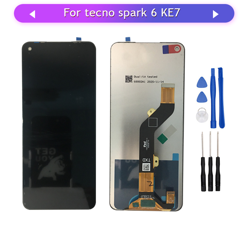 Tecno Spark 6 KE7 LCD ÷ ġ ũ Ÿ..